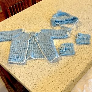 Baby items! Never used so perfect condition Beautiful crochet items.